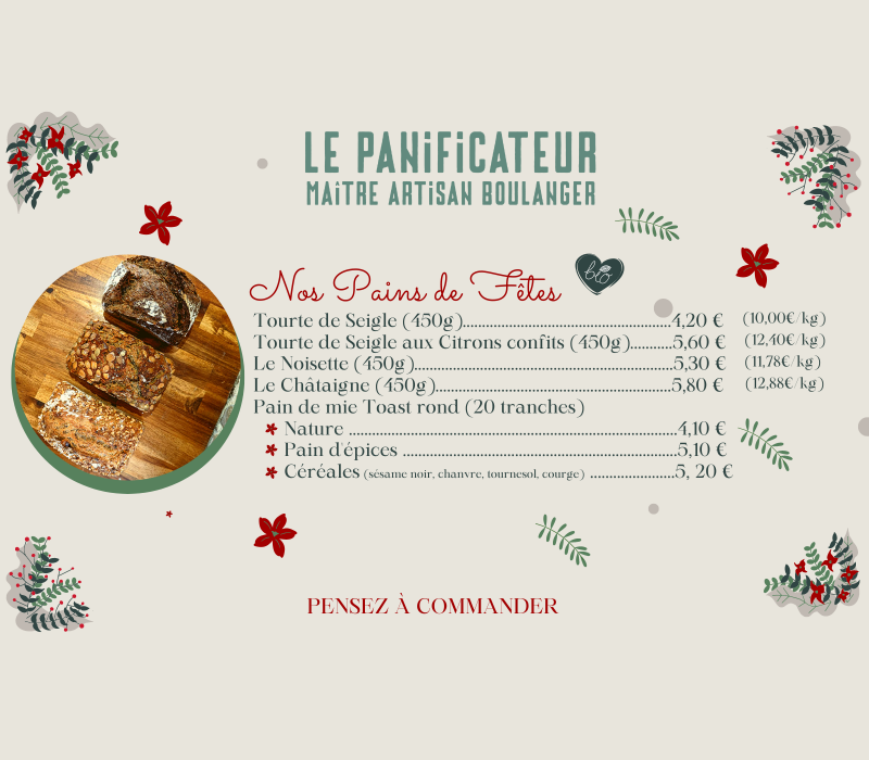 pain noël jour de l'an marseille le panificateur 13002